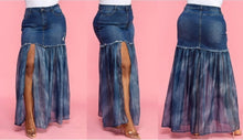 Sheer Denim skirt